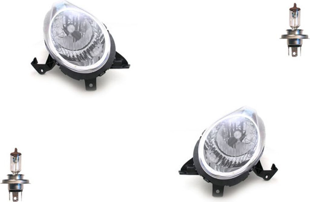 Johns, Scheinwerfer Halogen passend für Nissan Micra K12 07-10 mit H4 Satz Links Rechts 26060BG10B 26010BG10B