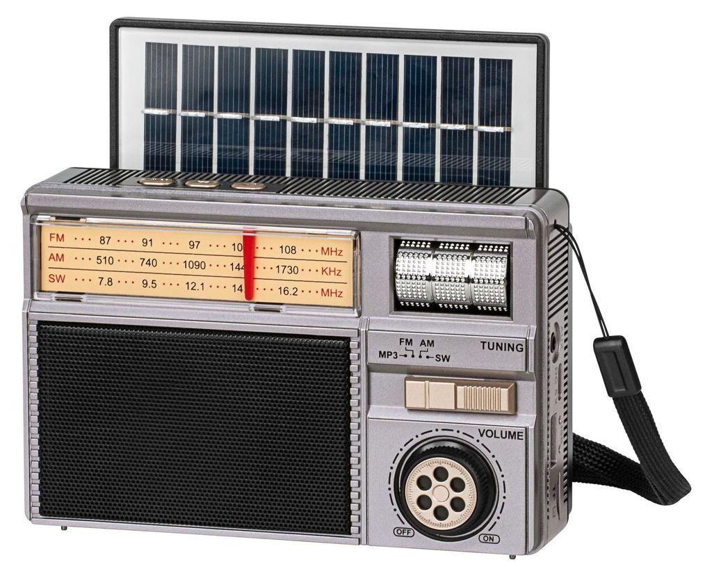Kruger&Matz KM0831 Analógové rádio solárne AM/FM/SW, 3,7 V; Obrázok produktu 