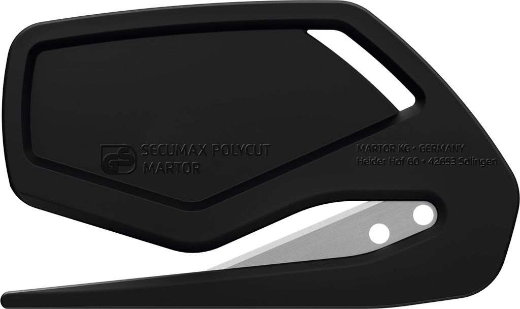 MARTOR 100 x Sicherheitsmesser, Verdeckte Klinge, SECUMAX POLYCUT, Profi Cuttermesser, Leicht, Kunststoff, Rechts- & Linkshänder,