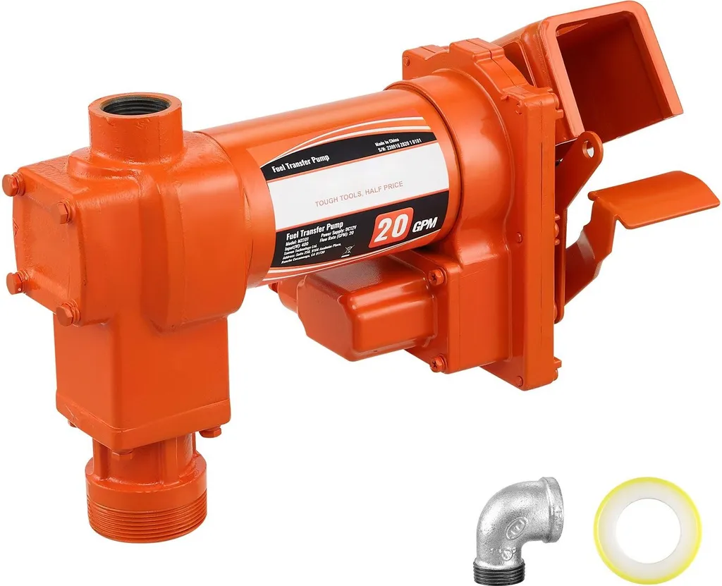 Pompe de transfert carburant 12V pour engins agricoles et de chantier