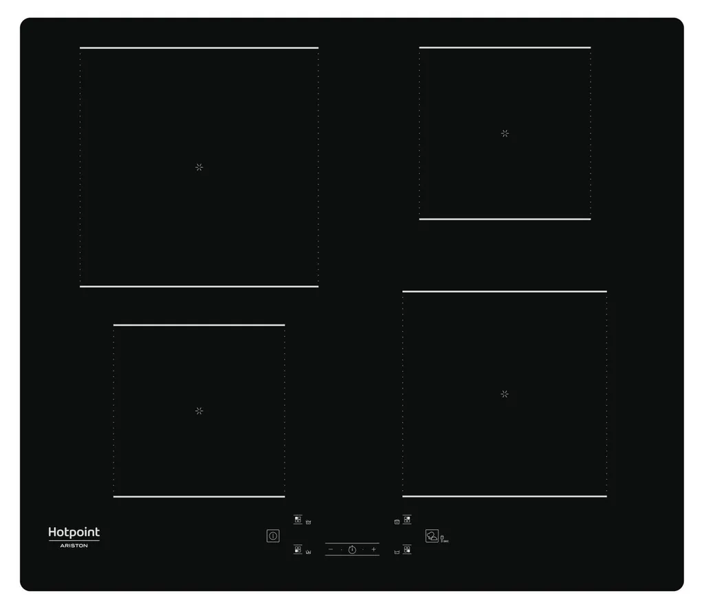 Table induction 4 foyers HOTPOINT HQ5660SNE idéale cuisine familiale