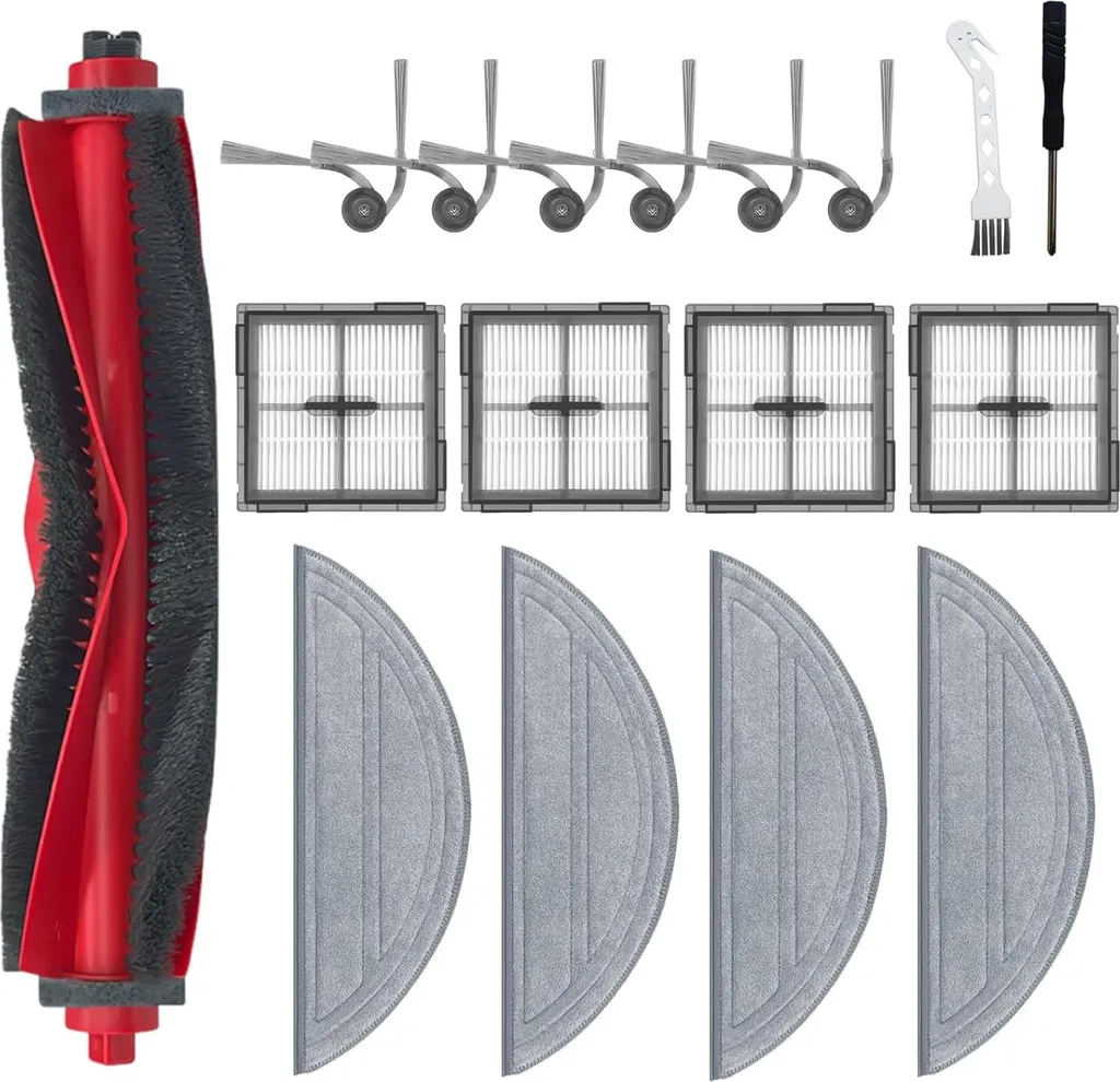 Kit accessoires 17 pièces pour Roborock Q10 S5+ - Brosses et filtres INF