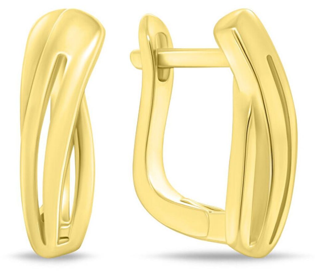 Decent Gold Plated Hoop Earrings EA484Y
