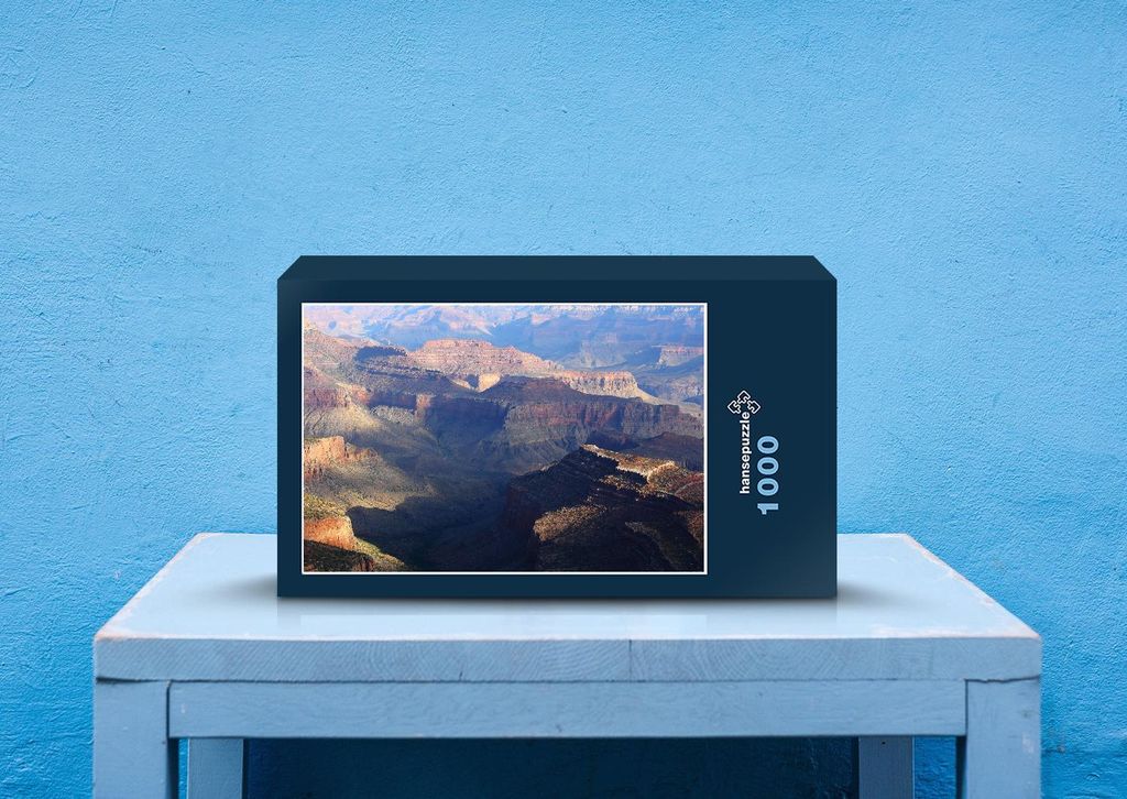 hansepuzzle 24577 - Grand Canyon Puzzle, 1000 Teile, Natur, 60,0 x 46,0cm mit hochwertiger Aufbewahrung, Kartonbox und wiederverschließbarem Beutel