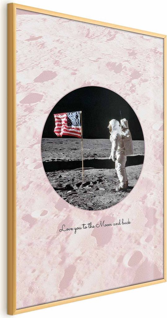 Posterpapier Poster - Love You to the Moon and Back 60x90 cm Für Kinder h-B-0114-ao-a