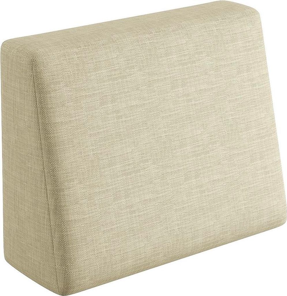 sunnypillow Palettenkissen mit abnehmbarem Bezug Seitenkissen 60x40x20/10cm Cremefarben