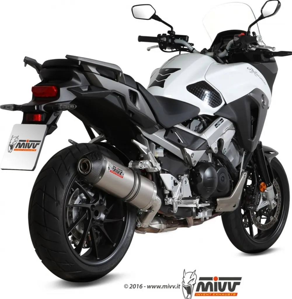 Silencieux Sport Mivv Titan et Carbone pour Moto Honda VFR 800 X 2015