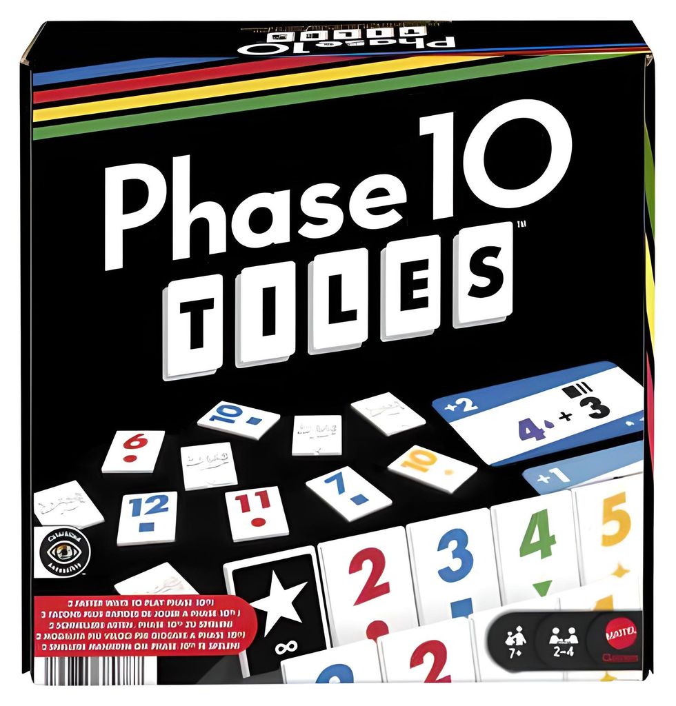 Mattel Games Phase 10 Tiles Spiel, an Rommé angelehntes Produktbild 