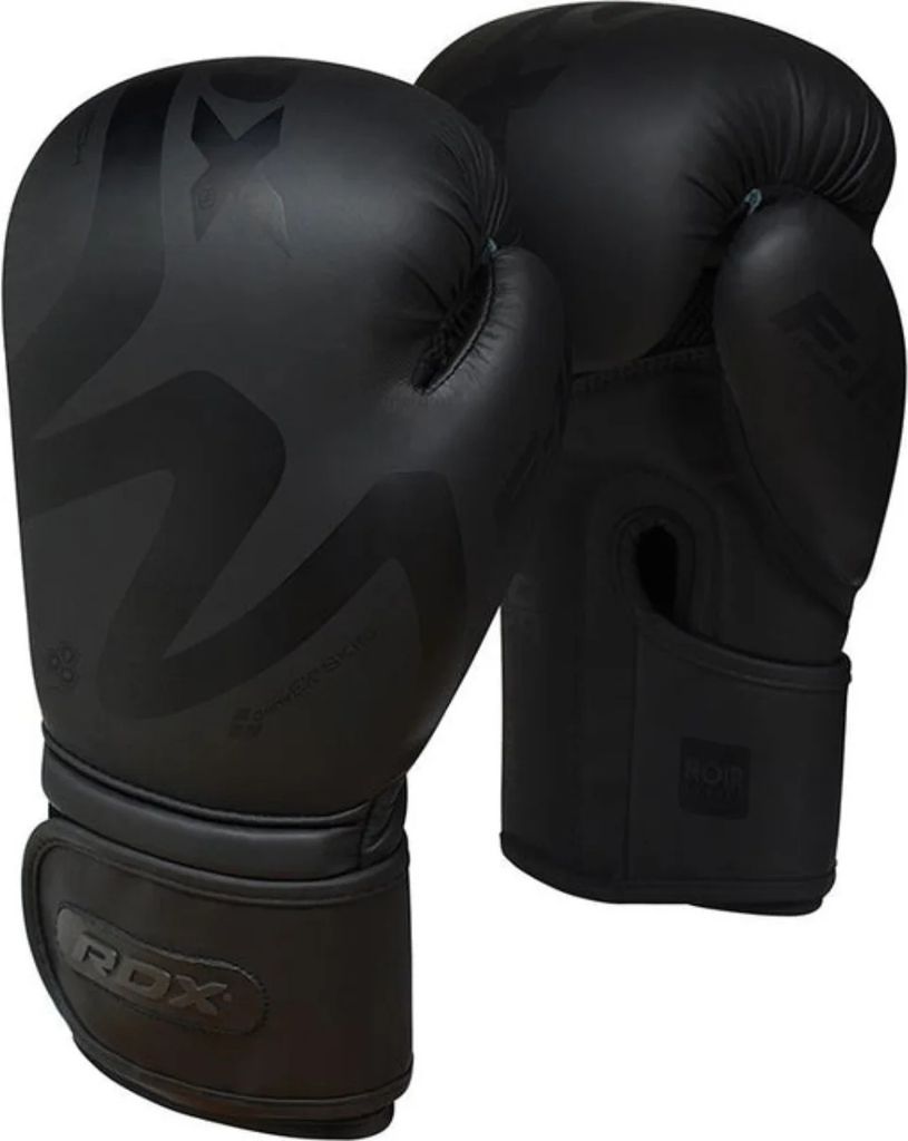 RDX F15 Noir Boxhandschuhe Training in Schwarz Kunstleder Produktbild 
