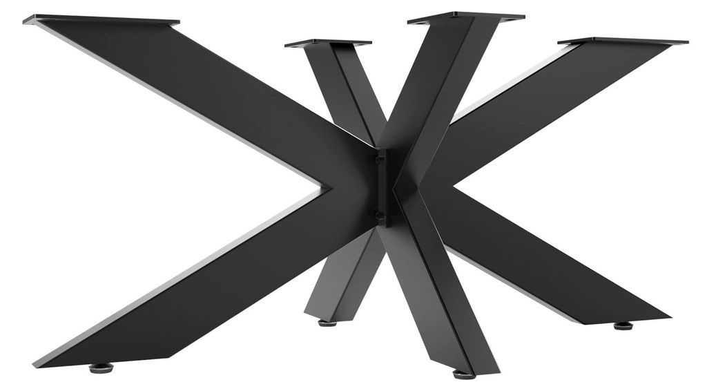 SOTECH Tischgestell SPIDER 980 x 580 x 430 mm – schwarz, Stahl