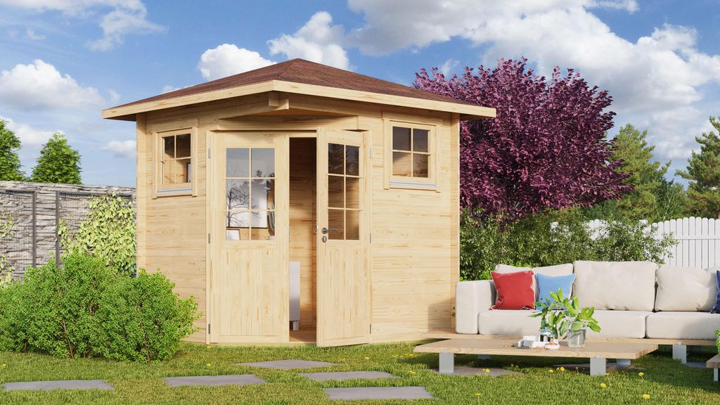 Fjordholz Gartenhaus Modell Nina 44 C