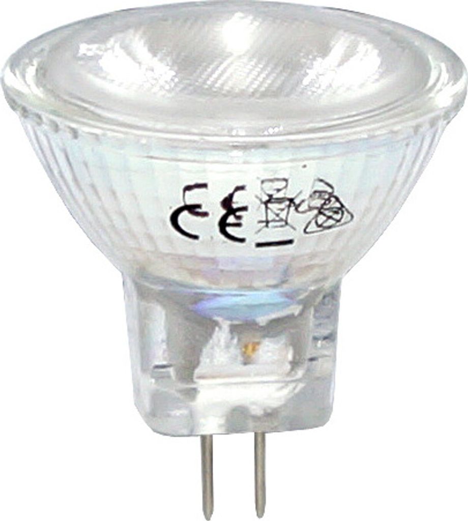 LED Leuchtmittel Glas Reflektor MR11 2W = 20W GU4 150lm Produktbild 