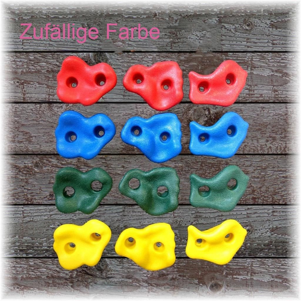 12X Klettergriffe Boulderwand Outdoor Robuste Klettersteine Kinder Indoor für Kletterwand, Zubehör ohne Schrauben, Zufällige Farbe