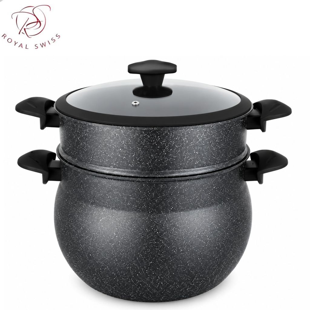 Couscoussiere 10L Edelstahl Dampfgarer Induktionsgeeignet Produktbild 