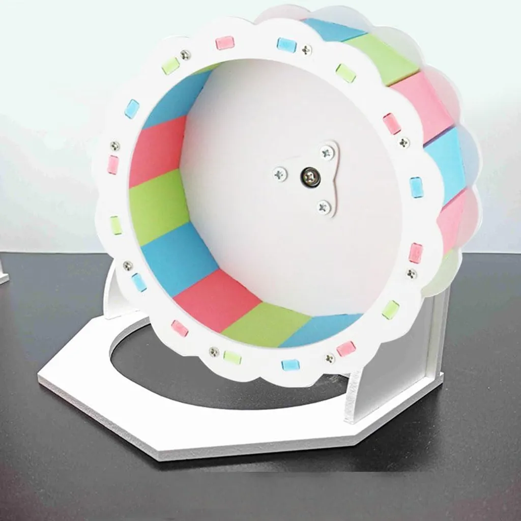 Grande roue d'exercice pour hamster - Roue de 22cm sans bruit en plastique