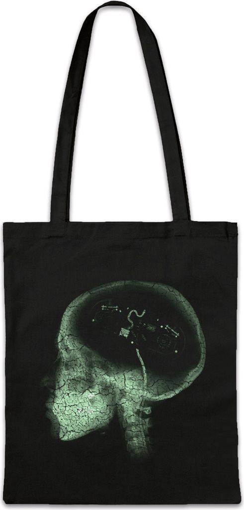 Urban Backwoods Gamer Brain, Stofftasche, Farbe: Schwarz