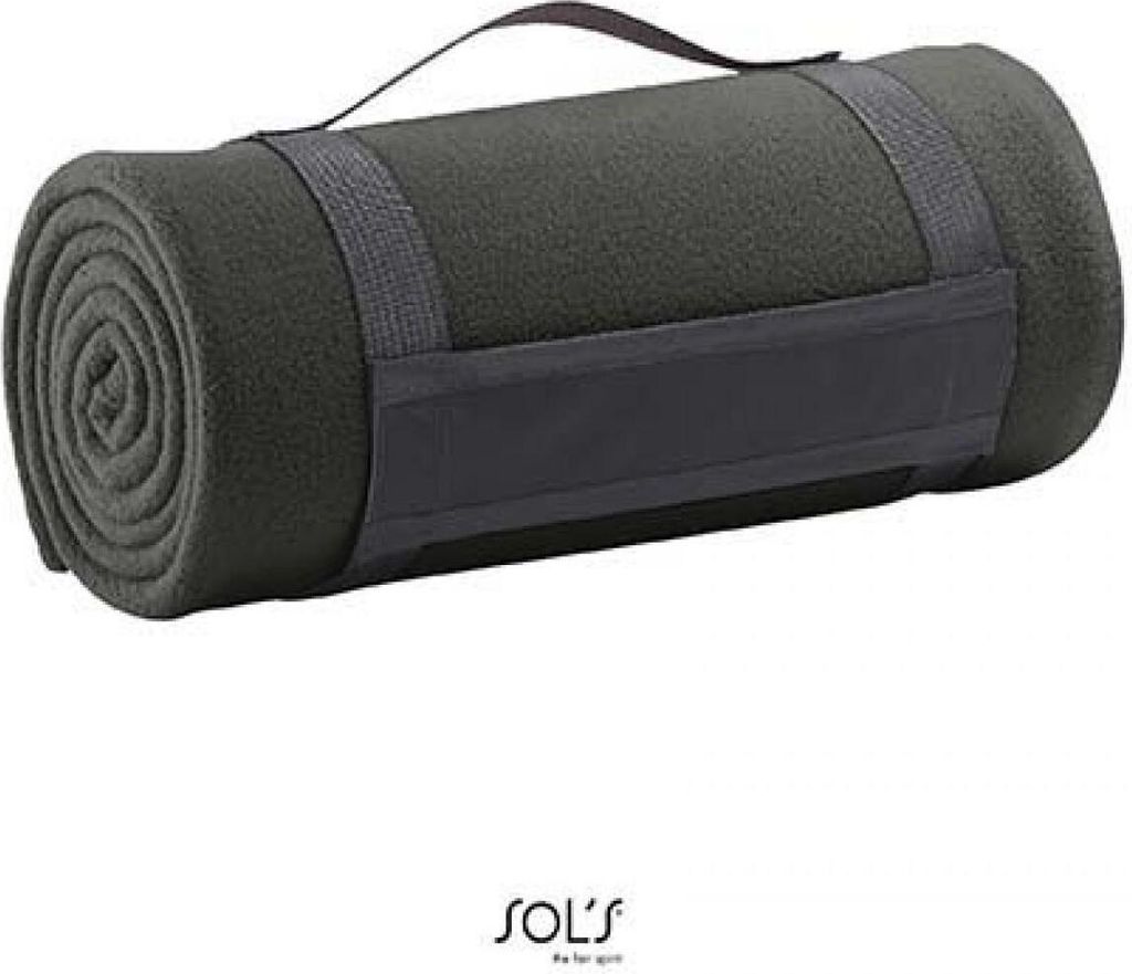 SOLs 88105 | Fleece Decke 150 x 120 cm - Farbe: Charcoal Grey (Solid) - Größe: 150 x 120 cm