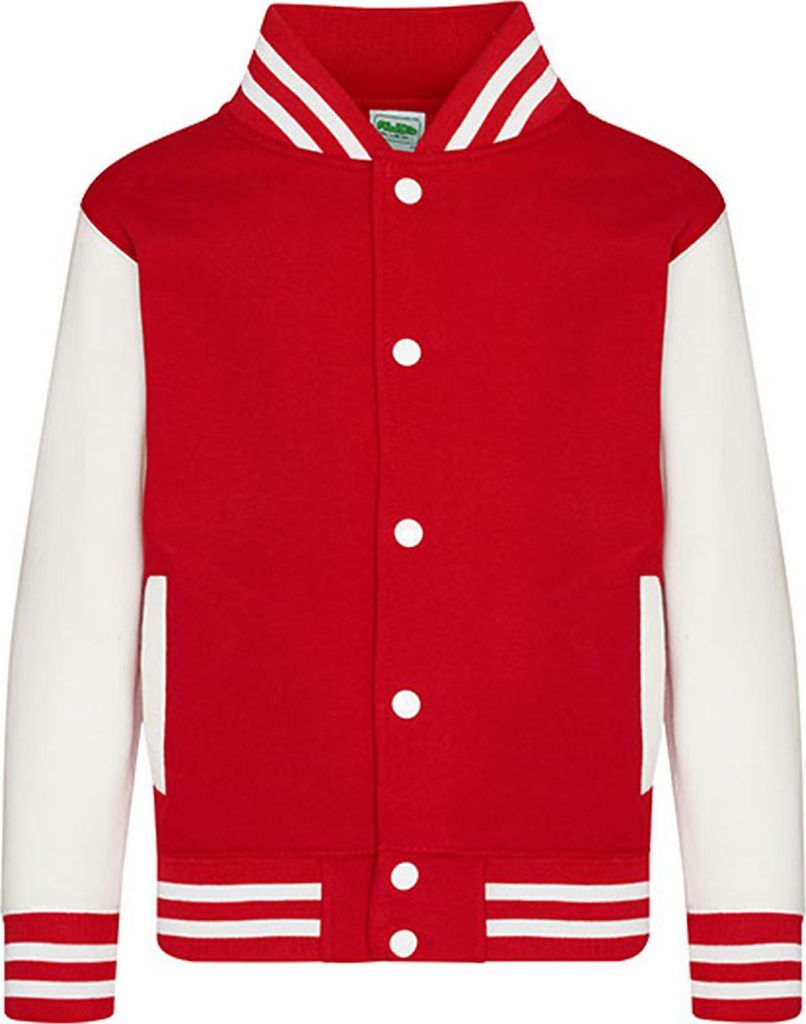 Giacca Varsity da bambino di Just Hoods Immagine del prodotto 