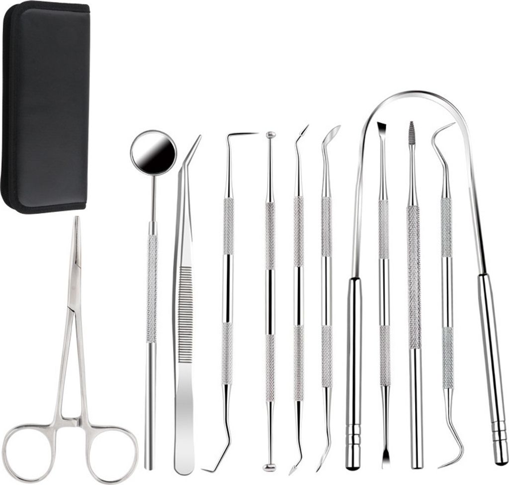 INF Sada nástrojů pro dentální hygienu z nerezové oceli - Obrázek produktu 