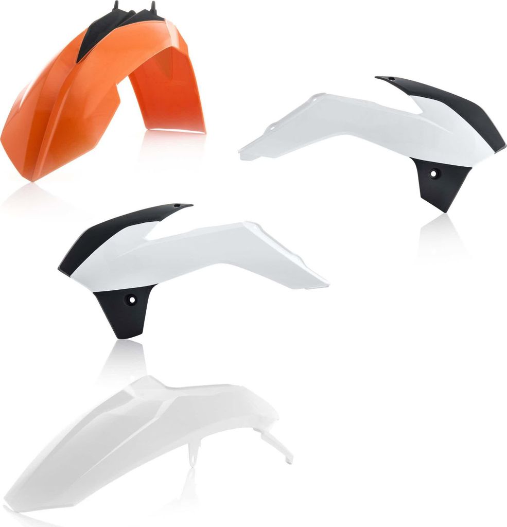 ACERBIS Verkleidungskit 4 Teile 2017 Modell Orange/Weiß für KTM SX 85