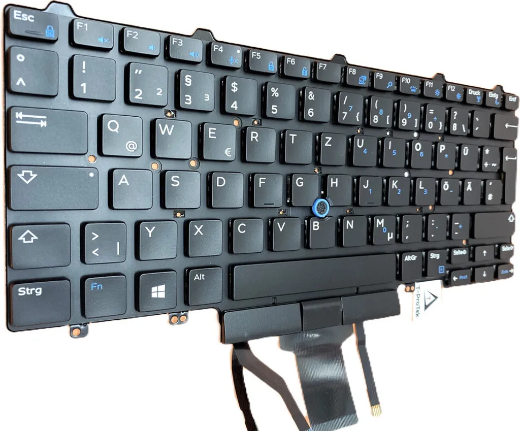 Clavier DELL Latitude 14 E5450-9846 Allemand QWERTZ Rétroéclairé Trackpoint