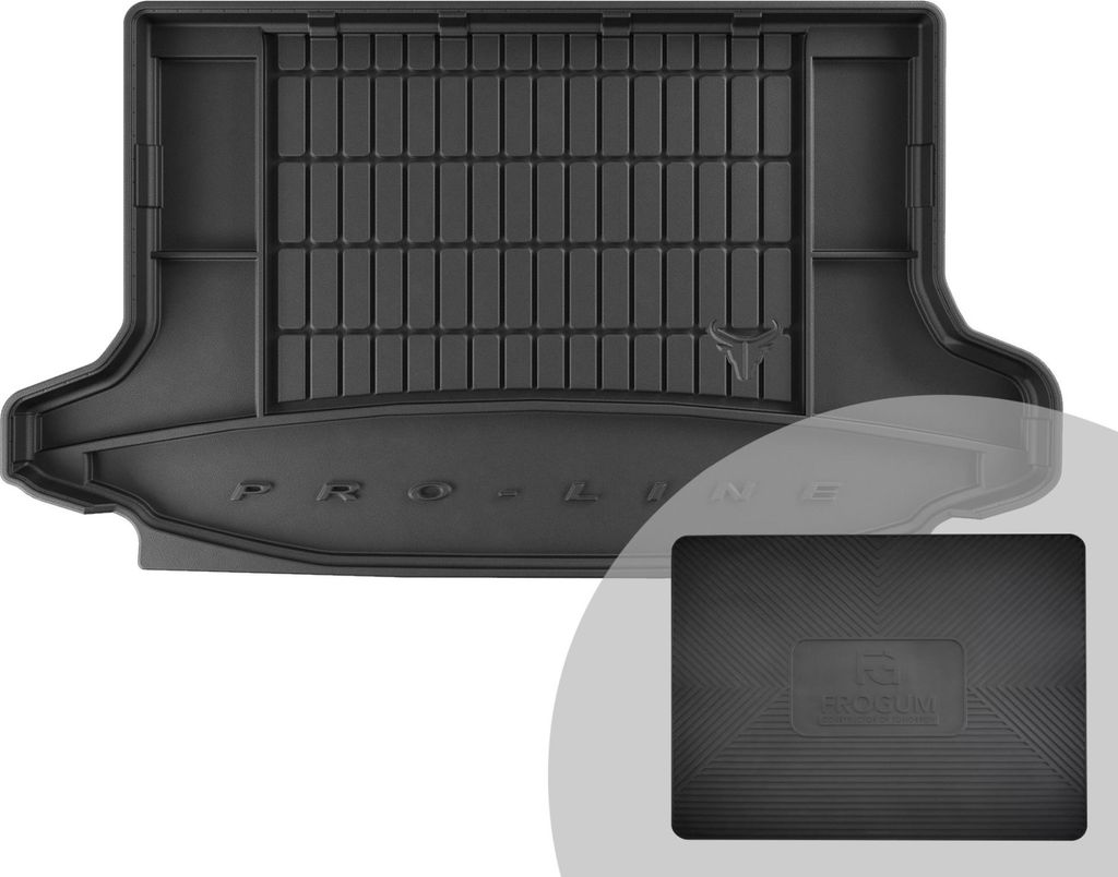 FROGUM ProLine 3D Gummimatte Exklusive Auto Kofferraummatte Kofferraumwanne für SsangYong Korando IV ab 2019