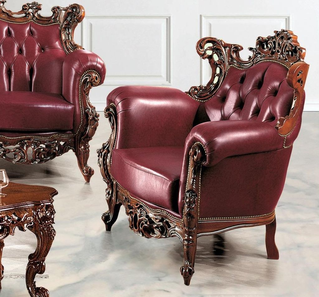 Sessel 90 x 82 cm Couch Polster Designer Leder 1 Sitzer Polster Sitz Couchen Neu