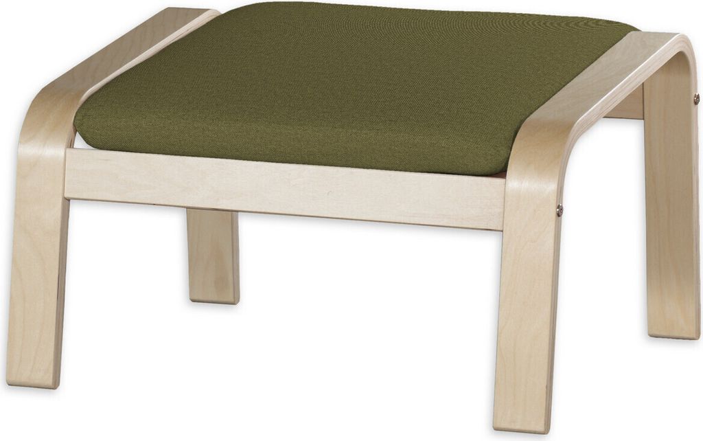 Dekoria Bezug für Poäng Hocker, olivgrün, Hocker Poäng