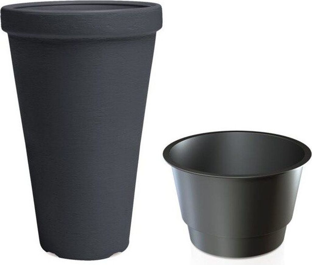 Květináč CLASSIC TOWER 40 cm - antracit | Kaufland.cz