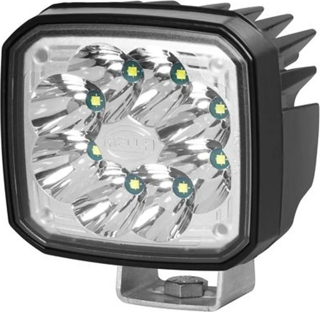 Phare de travail LED extérieur HELLA à faisceau spot pour engin de TP