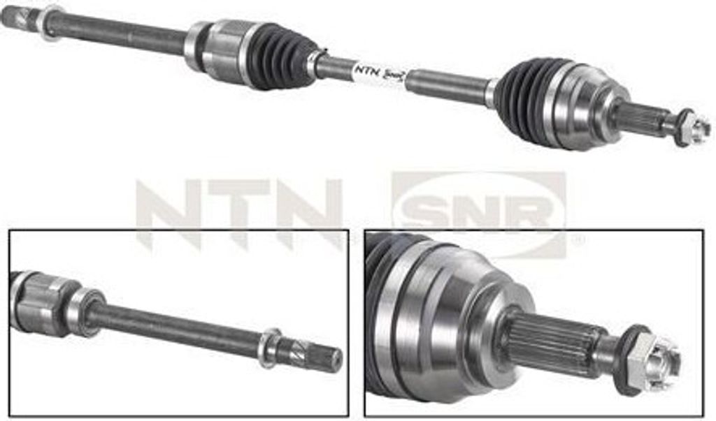 SNR DK55.027 - OE 7701209990 Antriebswelle, Vorderachse rechts für Megane III, Megane IV