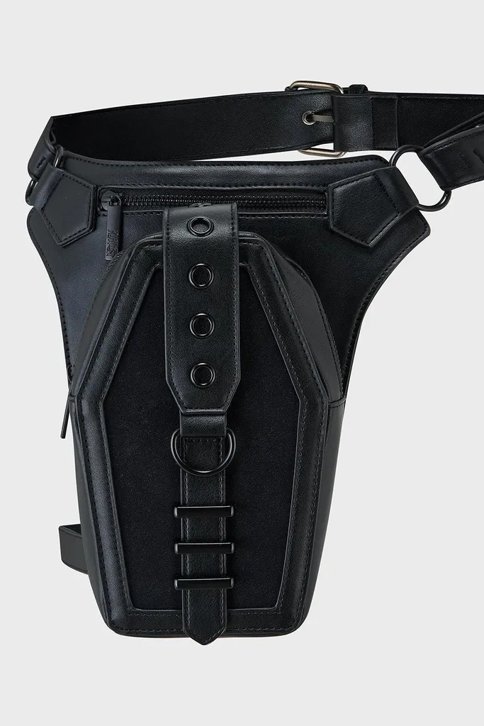 Sac de hanche KILLSTAR Entrophy en Cuir Végan avec Détails Métalliques