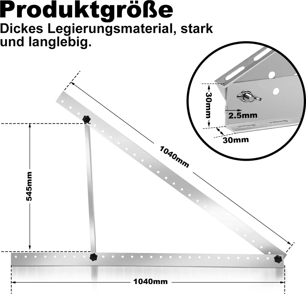 Miglior Rapporto Qualità/Prezzo: Staffe Solari Jiubiaz 104cm - 9