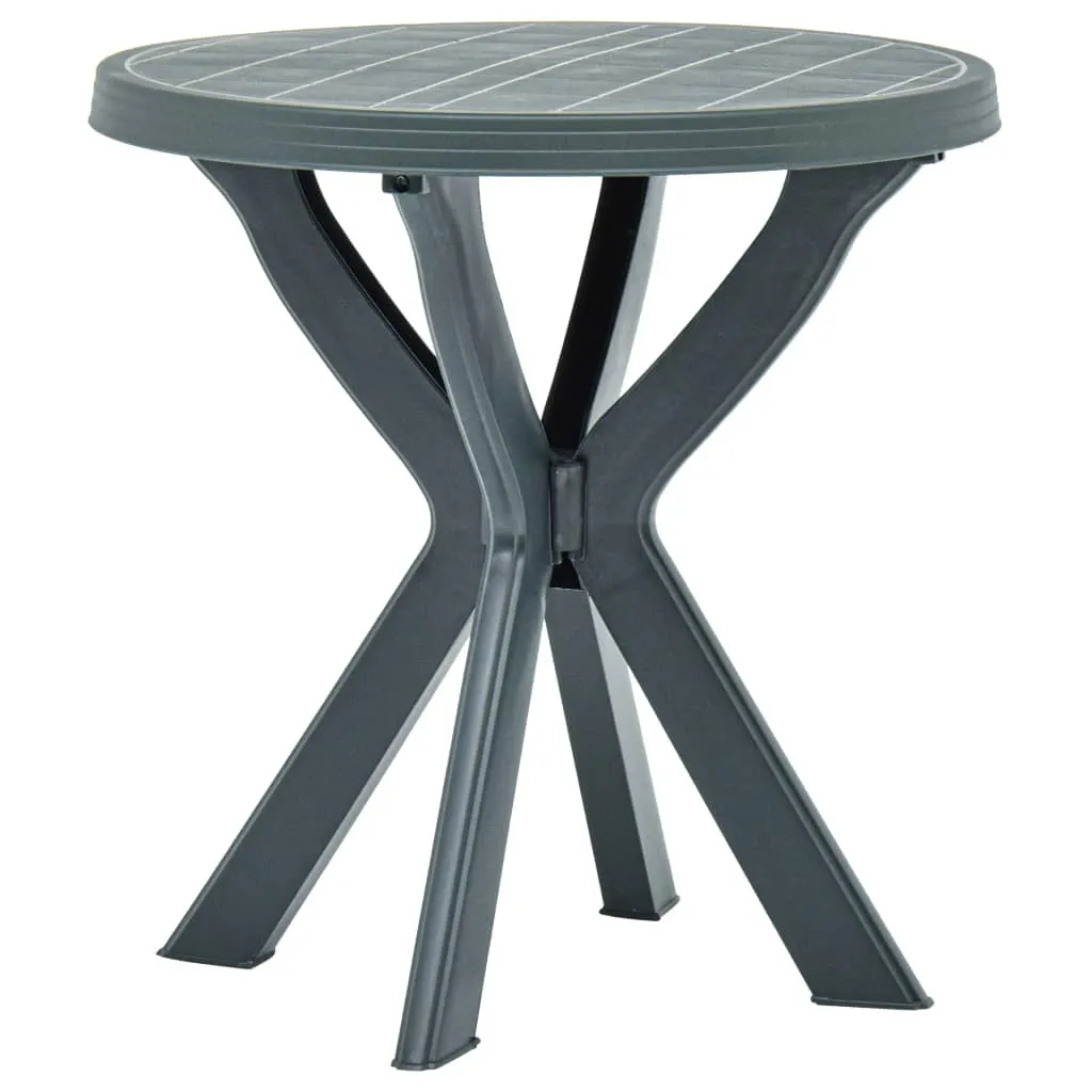 Tavolo Plastica Verde Ø70 cm Professionale per Bistrot e Giardino