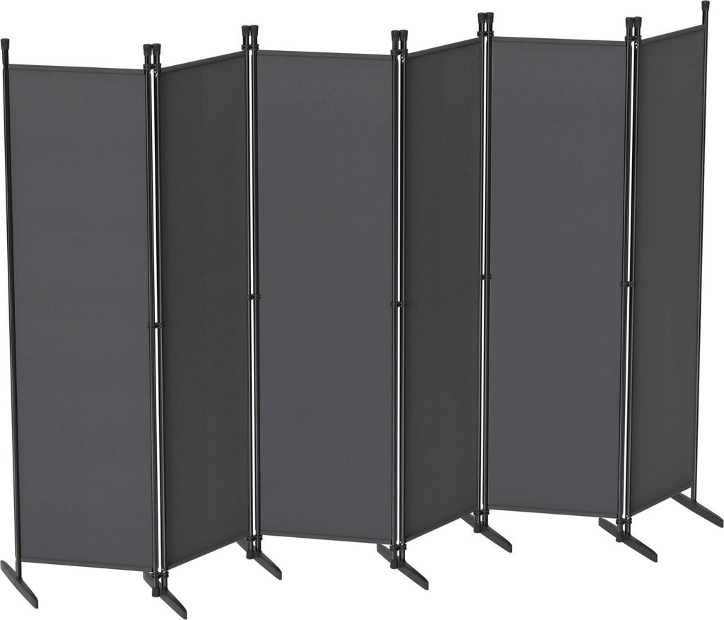 YRHome Paraván 6křídlový malý 300x180cm černý, skládací, Obrázek produktu 