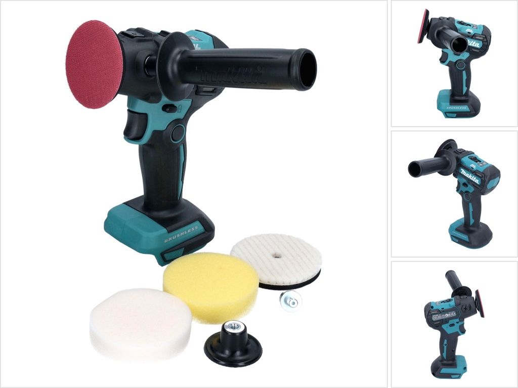 Makita DPV300Z Akku-Poliermaschine 75mm Solo 18V Li-Ion ohne Akku/Ladegerät