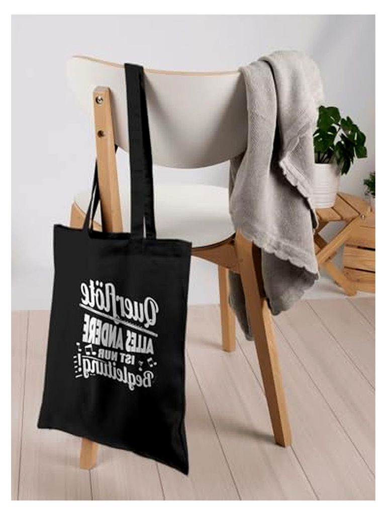 Baumwolltasche - Musik Instrument Zubehör - Querflöte Alles andere ist nur Begleitung!