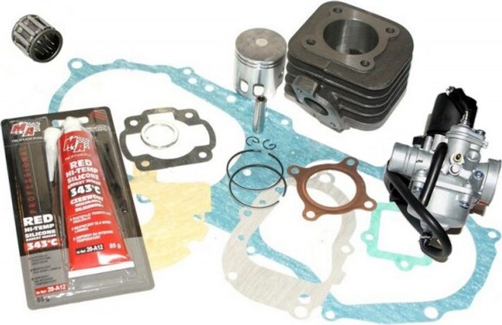 70cc Racing Zylinder KIT VERGASER KOMPLETT für MBK Fizz MINARELLI LIEGEND 50 Zylinderkit