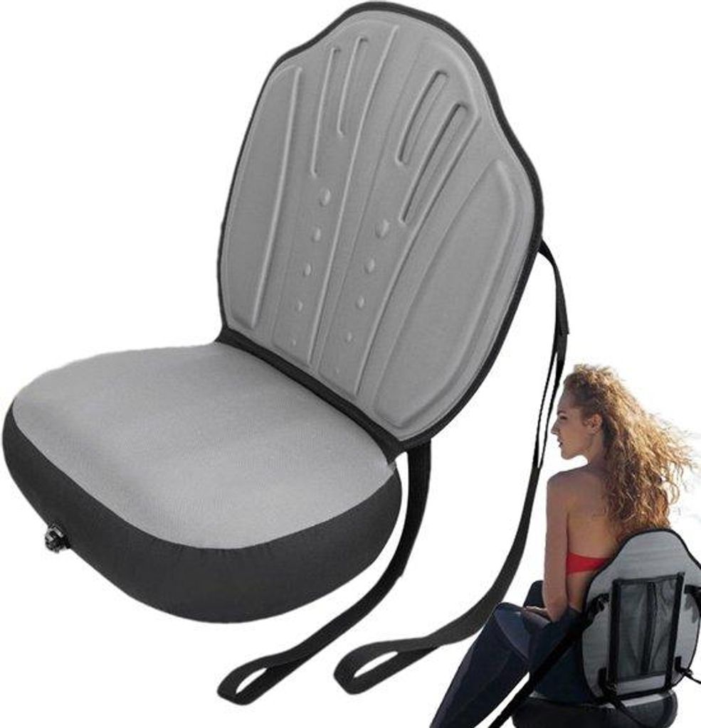 Inflatable Paddel-Board-Sitz, Wasserfeste Paddel-Board-Sitz mit Polster, Paddel-Board-Kajak-Stuhl, Oxford-Tuch-Kissen, für Angler einstellbar