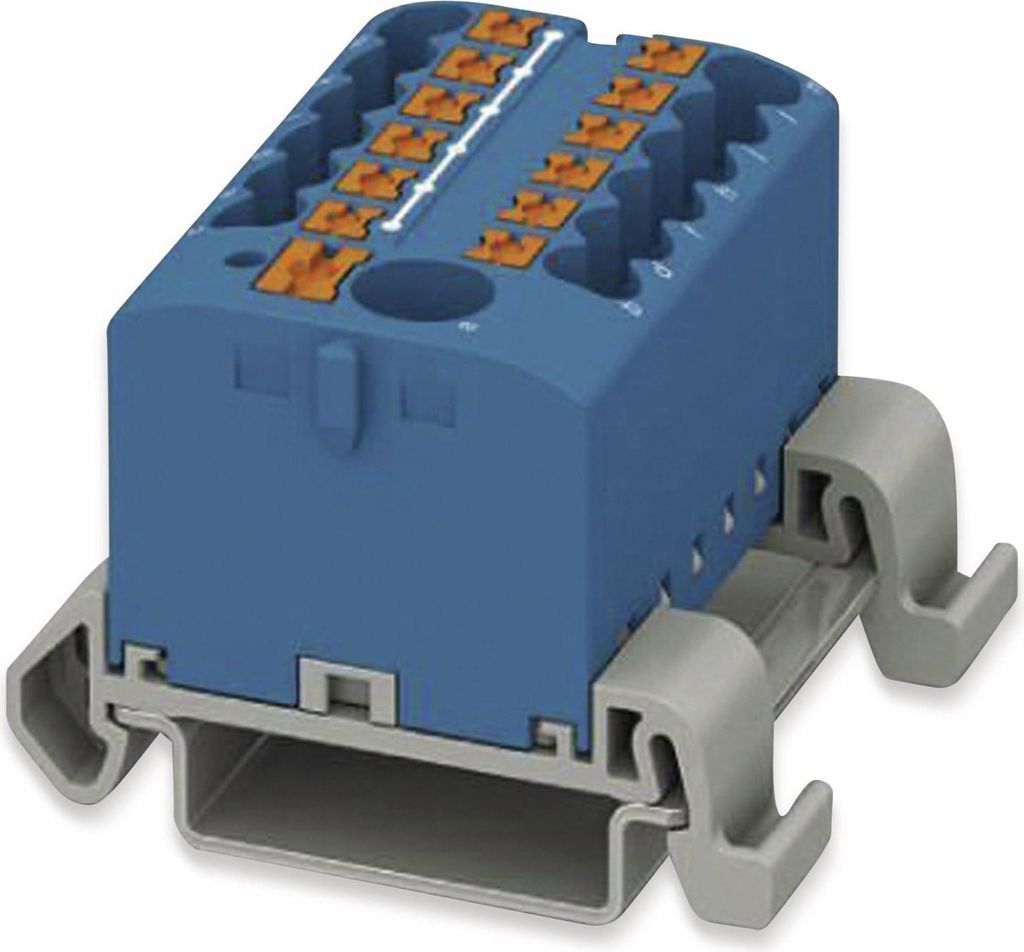 PHOENIX CONTACT Verteilerblock, 3273222, PTFIX 6/12X2,5-NS35A BU