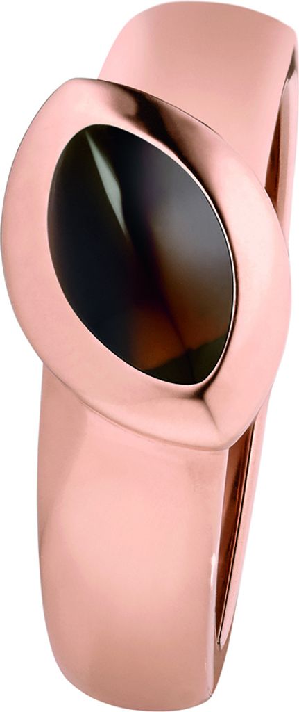 011812G54, 011812G56, 011812G58, 011812G60 Ring mit braunen Hydrothermal Quarz rosè vergoldet XEN