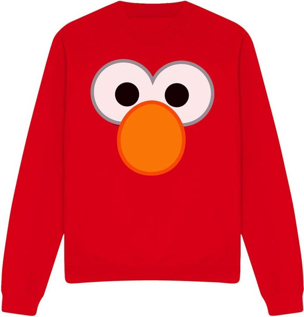 Sesame Street - "Elmo Eyes" Sweatshirt für Herren/Damen Uni TV29325 (XXL) (Rot)