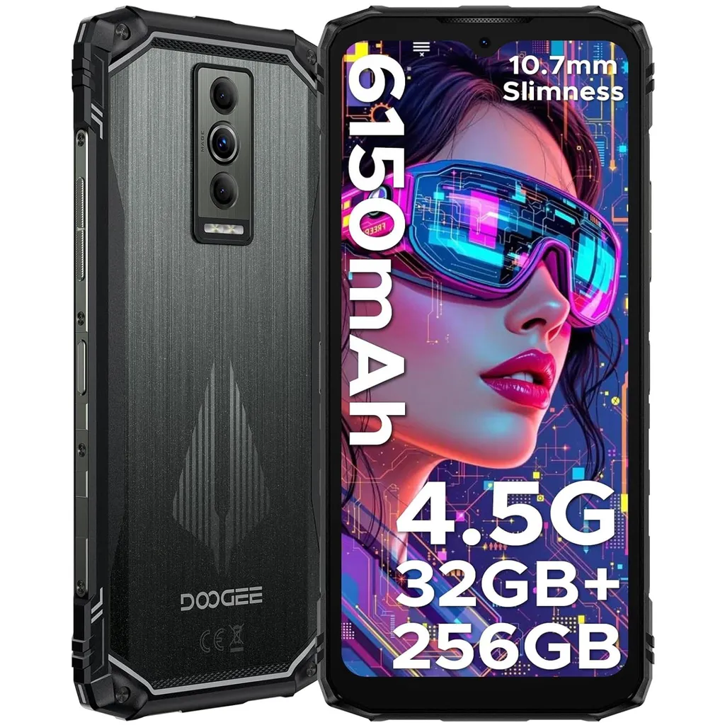 Téléphone robuste DOOGEE Blade10 Pro Energy avec batterie 6150mAh 90Hz
