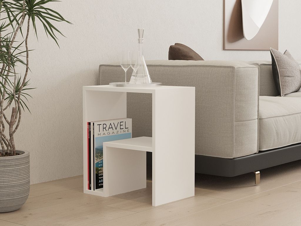 Skye Decor, Yepa - White, Beistelltische, Weiß, 45 x 51,8 x Produktbild 