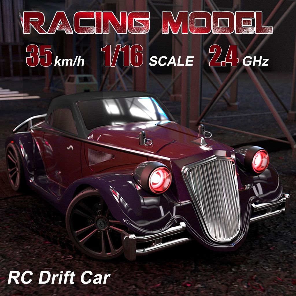 RC Drift Car 1/16 RC Car 2.4GHz 4WD 35km/h RC Race Car High Speed Kinder Geschenk RTR fuer Kinder Jungen Maedchen