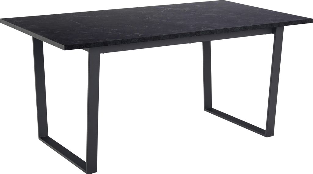Amanda Esstisch 160x90 - Marmor/schwarz Produktbild 