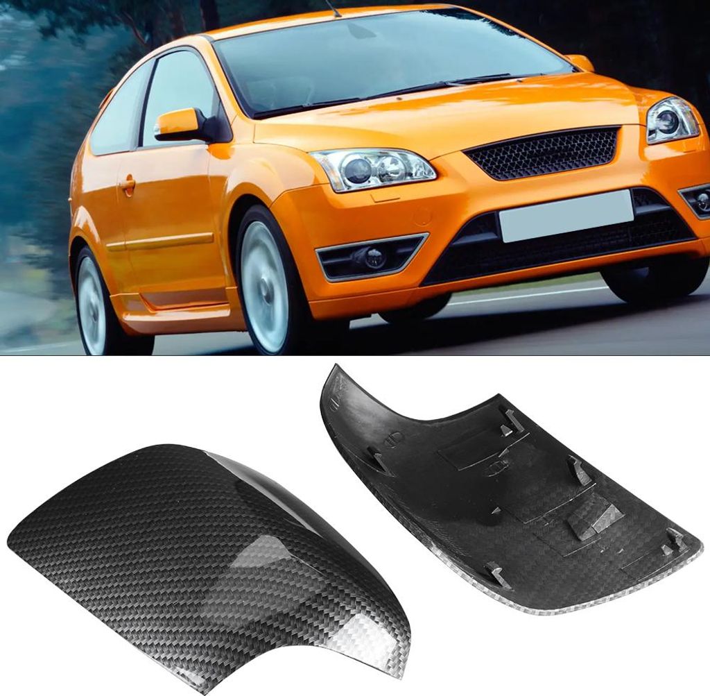 1 Paar Rückspiegelabdeckungsverkleidung FD4247423 FD4247424 Passend für Ford Focus MK2 2005-2008