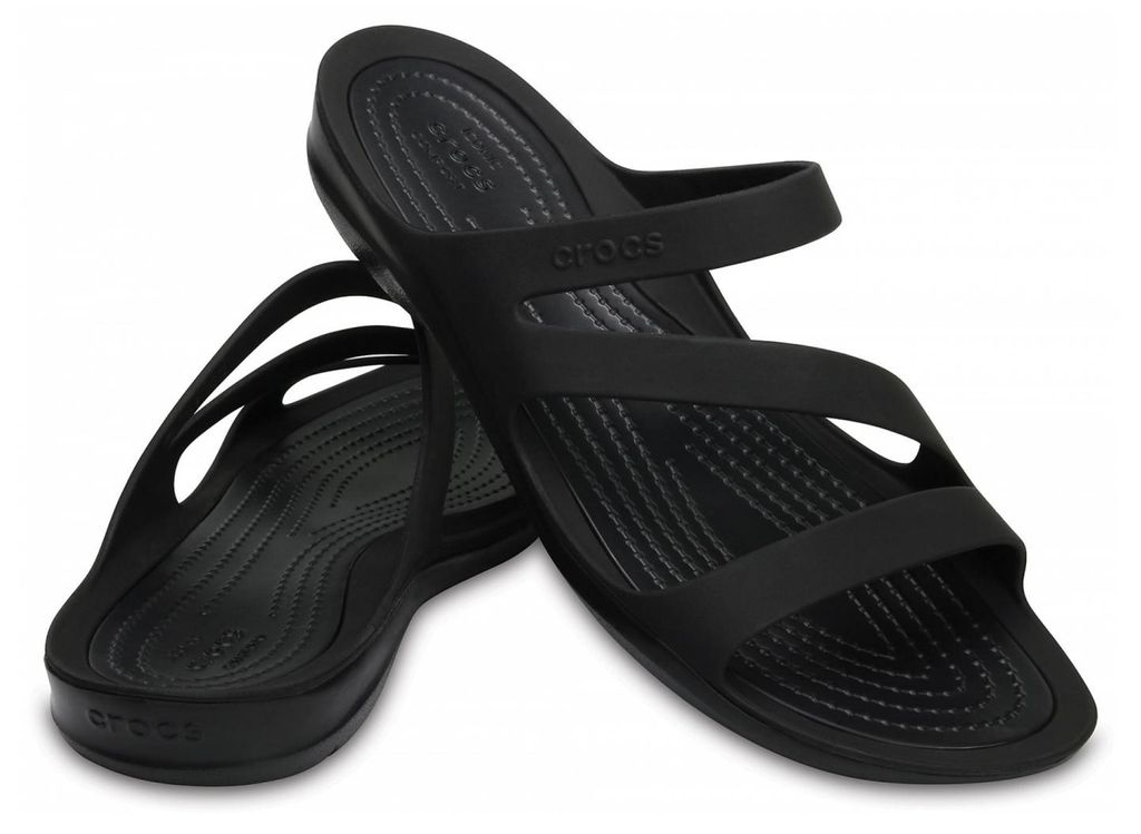 Crocs Women's Swiftwater Sandały Black/Black 42-43 Zdjęcie produktu 