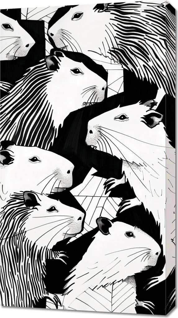 Bild 50x90cm Plaudertaschen Murmeltiere