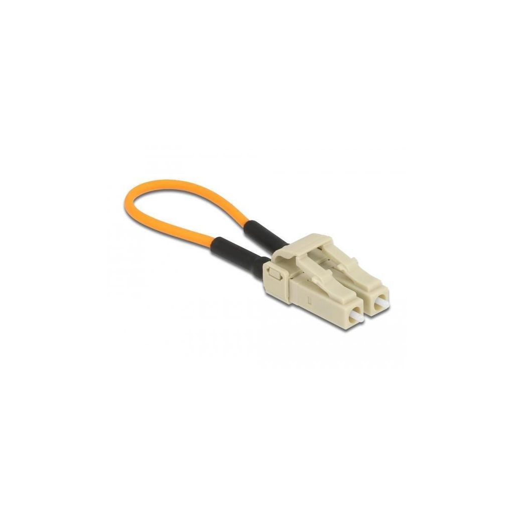 Delock - Loopback-Adapter - LC Multi-Mode (M) - Glasfaser - 62,5/125 Mikron - OM1 - orange, beige (86925)